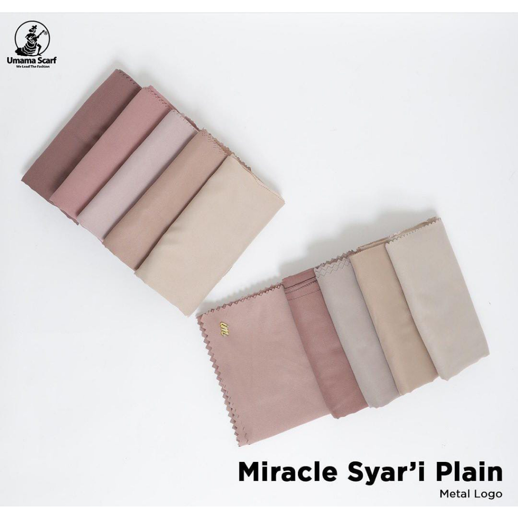 Hijab Syar'i Segiempat Voal  Miracle Polos By Umama Kerudung Segi Empat Syar'i Pasar Hija'b
