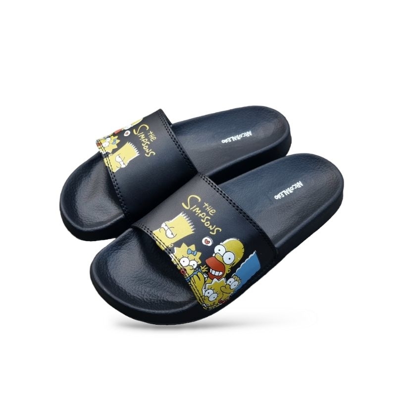 Sandal slop the simpsons Sandal slop karet sandal slide slip on motif karakter
