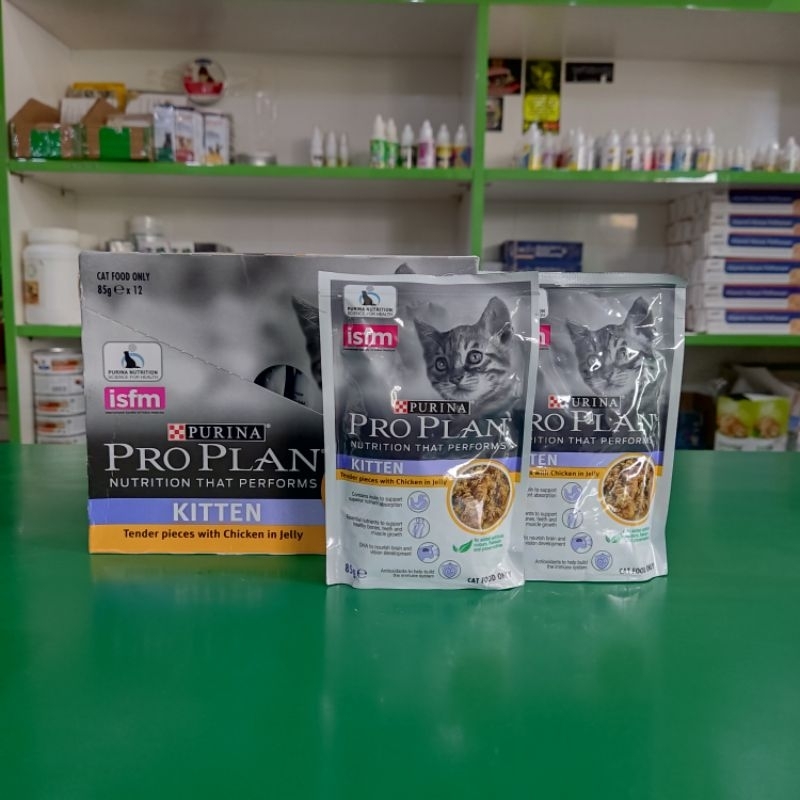 Proplan Cat Sachet Kitten Chicken 85gr - makanan basah anak kucing