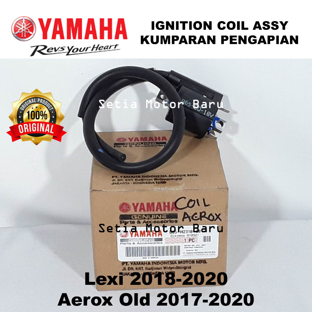 Coil Ignition Assy Koil Kabel Busi Motor Aerox Old 155 Lexi 125 Asli Yamaha