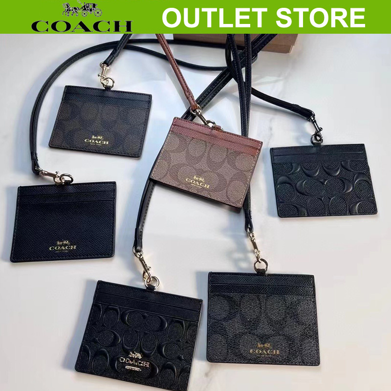 

Caoch F6752 Hang tag menggantung leher kartu paket dokumen folder pemegang kartu kartu kerja kartu ID set kartu kerja