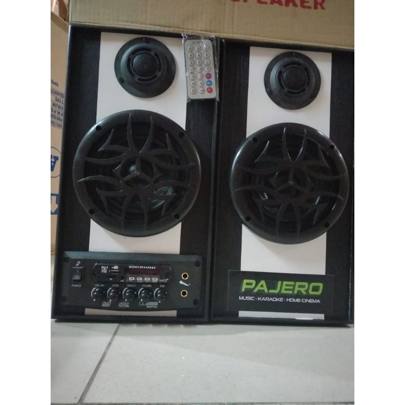 FULL POWER ACTIVE SPEAKER AKTIF PAJERO 5006 USB MUSIC KARAOKE HOME CINEMA MP3 RADIO FM PLAYER SUPPOR