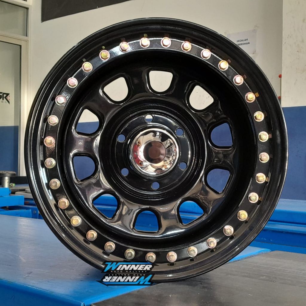 Velg DAYTONA BEADLOCK Ring 16 Pcd 6X139,7 Velg Mobil Everest Blazer Ranger