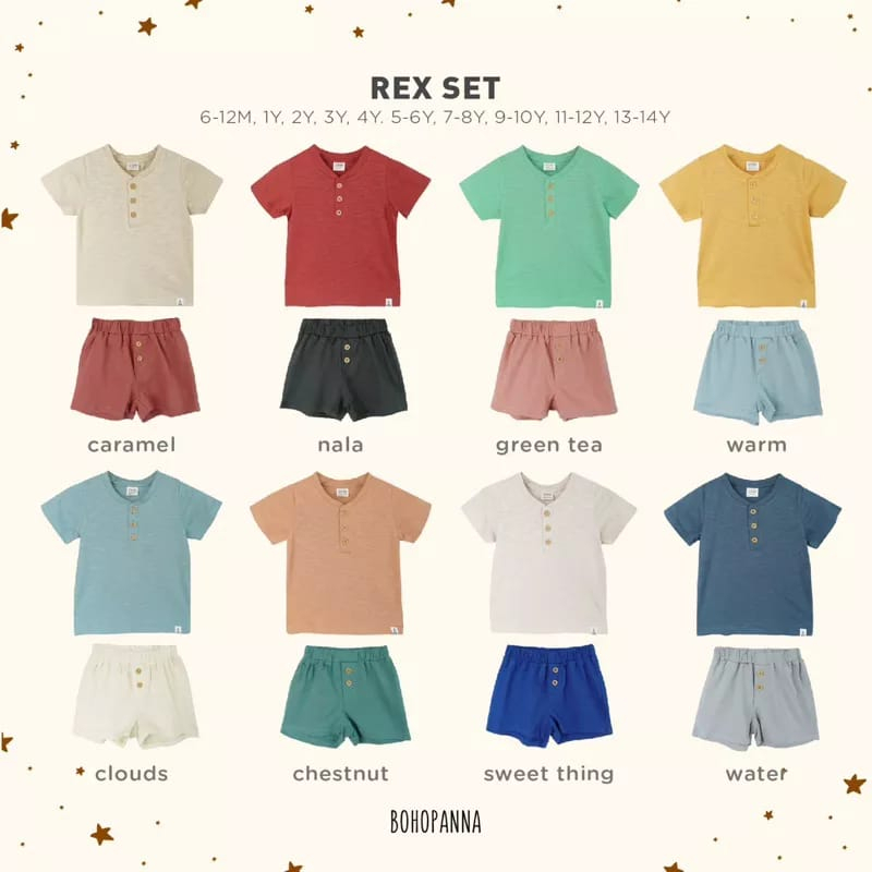 Bohopanna Rex Set - Stetlan Baju Anak (BHB-RXS)