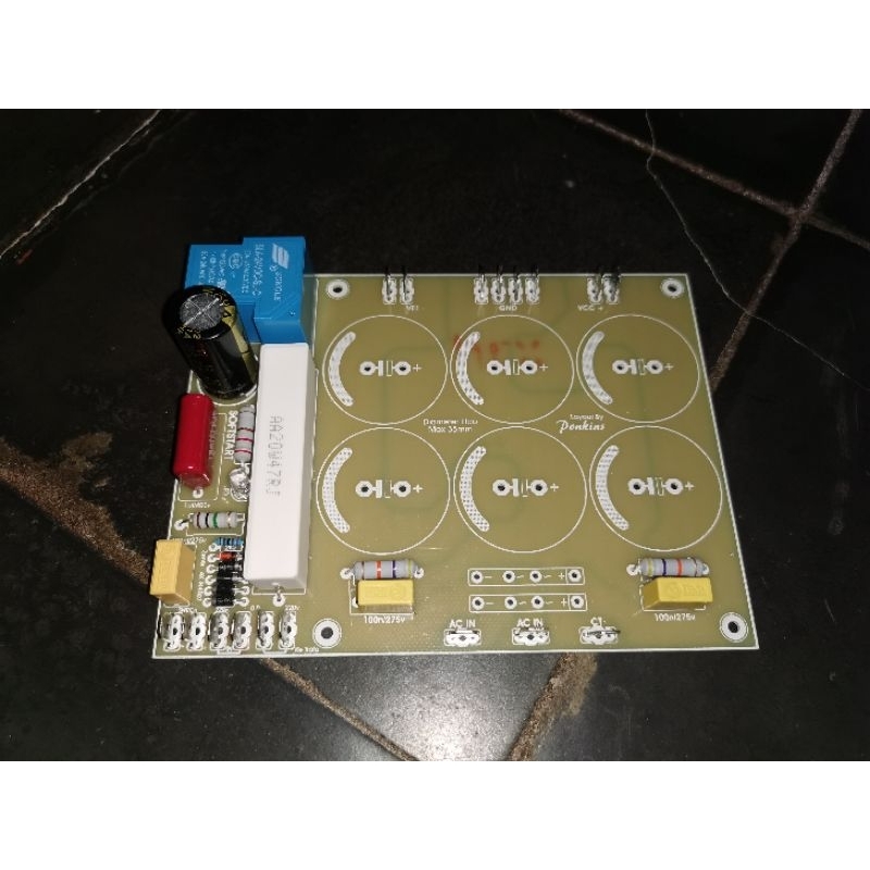 KIT PCB PSU 6 ELCO + SOFTSTART TANPA DIODA