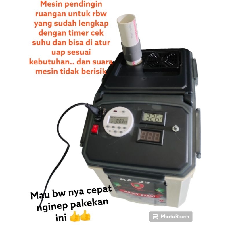 mesin kabut atau pendingin ruangan gedung walet