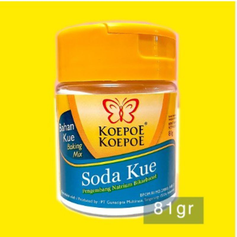 

Soda Kue Koepoe-koepoe/Soda kue kupu/Backing powder 81gr + Free Gift Random