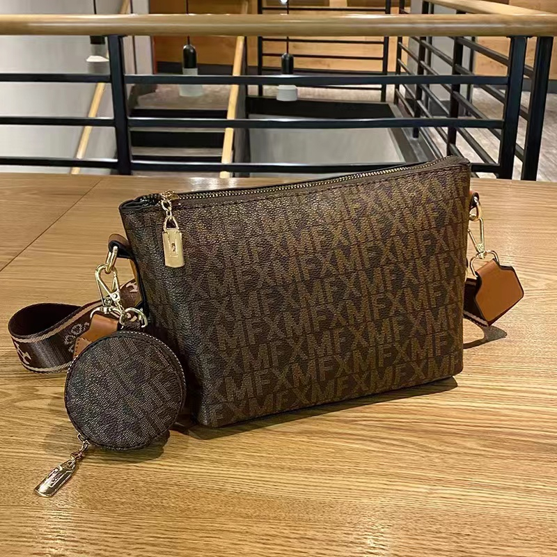 JK P9076 1KG MUAT 2PCS TAS SELEMPANG FASHION IMPORT MOTIF ELEGAN