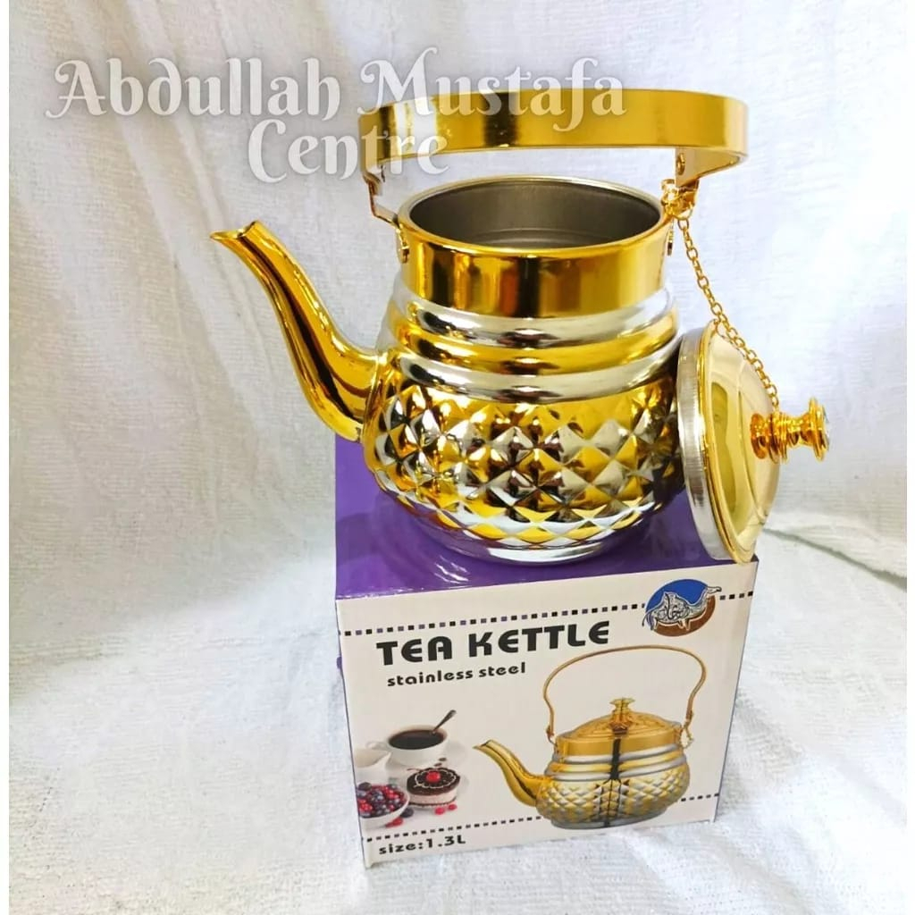 TEKO SAUDI STAINLESS STEEL | TEKO TEA KETTLE ARAB ORIGINAL | TEKO MEWAH ESTHETIC