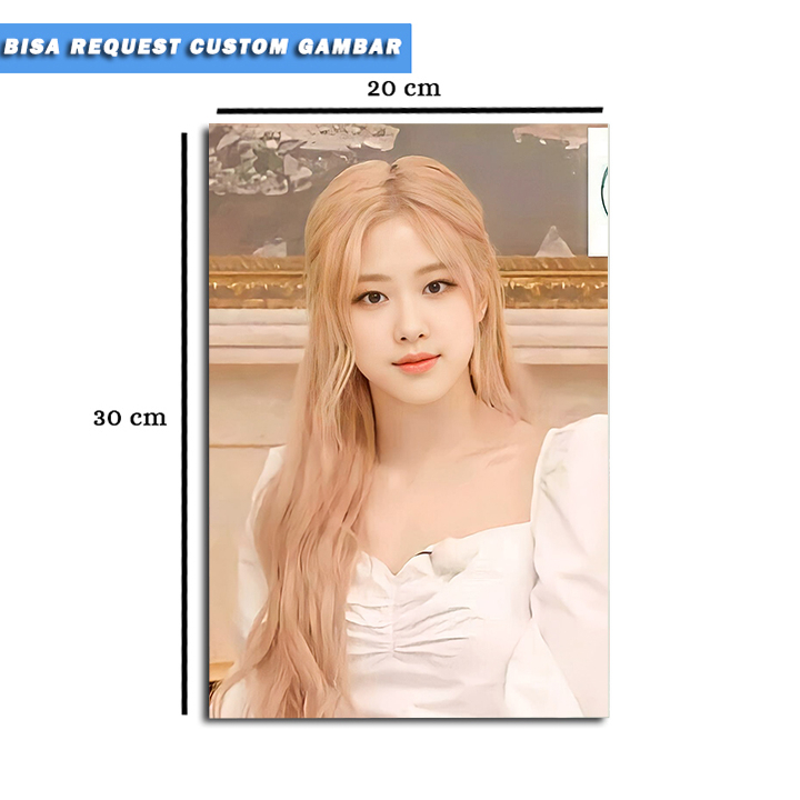 Poster Kayu Lisa Blackpink Ukuran 20x30 cm/Hiasan Dinding Lisa Blackpink/Poster Lisa Blackpink
