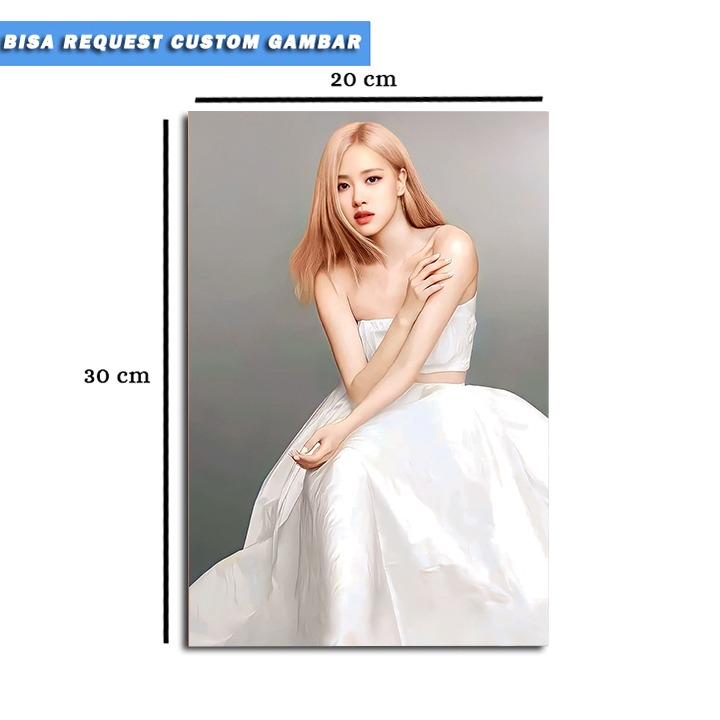 Poster Kayu Lisa Blackpink Ukuran 20x30 cm/Hiasan Dinding Lisa Blackpink/Poster Lisa Blackpink