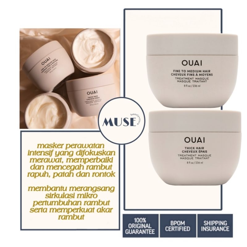 Ouai Hair Treatment Masque 236ml / Fine To Medium Hair Mask / Thick Hair Mask