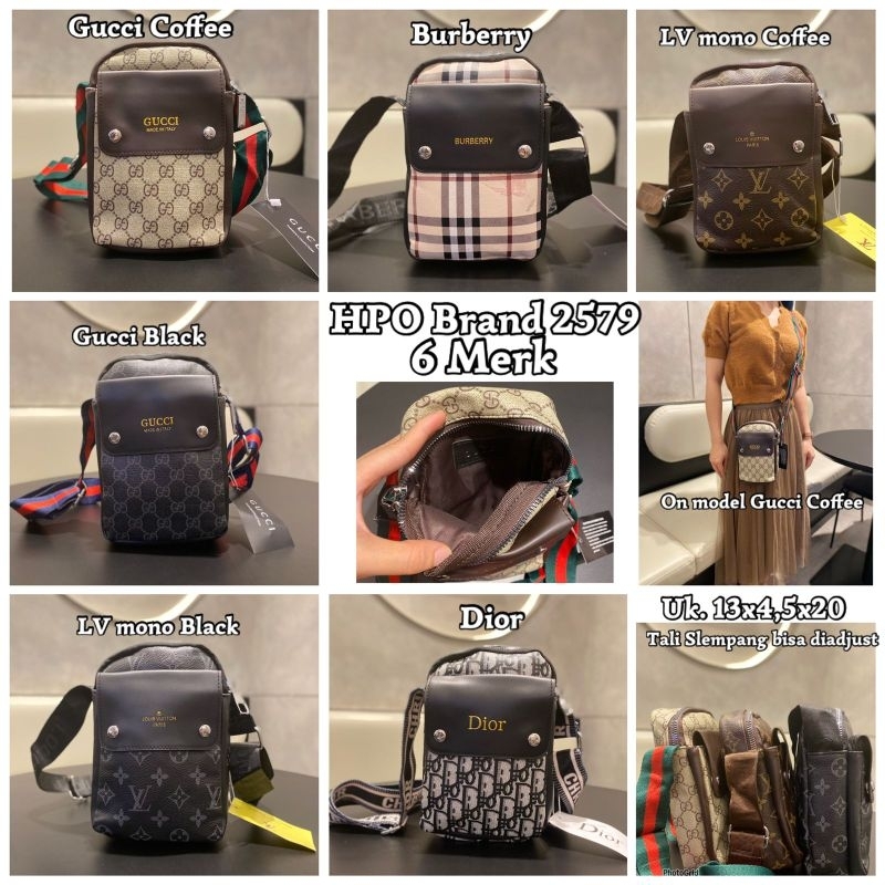 tas hp wanita tas selempang import branded