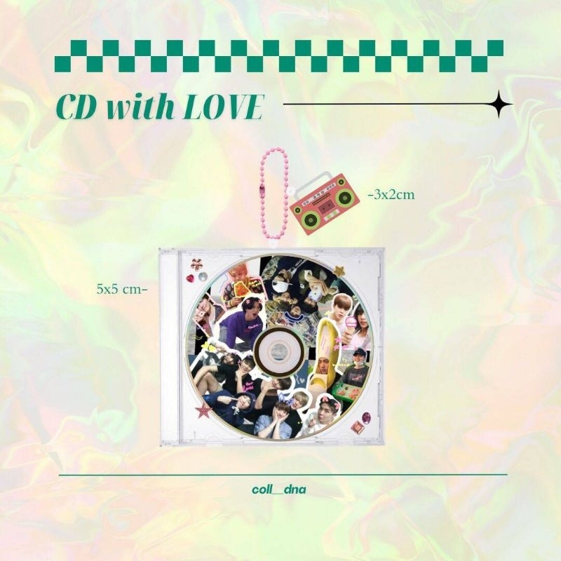CD with Love Keychain BTS