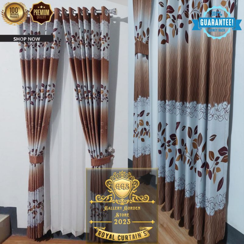 Gorden Smokring 12 ring gorden cantik untuk di kamar jendela pendek gordeng rumah minimalis gordyn i