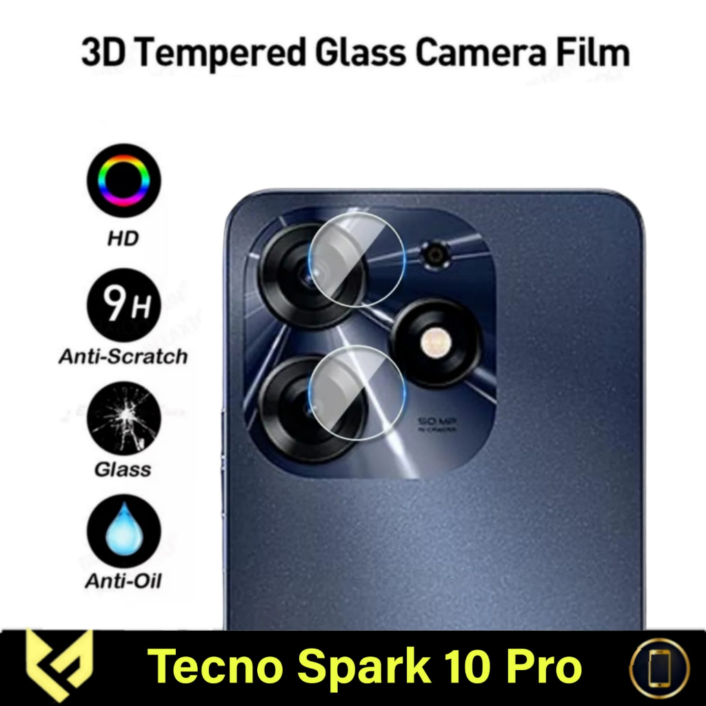 PROMO Paket 3IN1 For TECNO SPARK 10 PRO Anti Gores Layar Free Lens Camera &amp; Skin Carbon Anti Gores Jamur Body Belakang Handphone