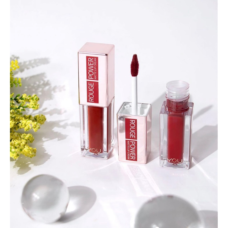 YOU Rouge Power Matte Lip Cream Lipstik | Matte Finish Tahan Lama | Waterproof