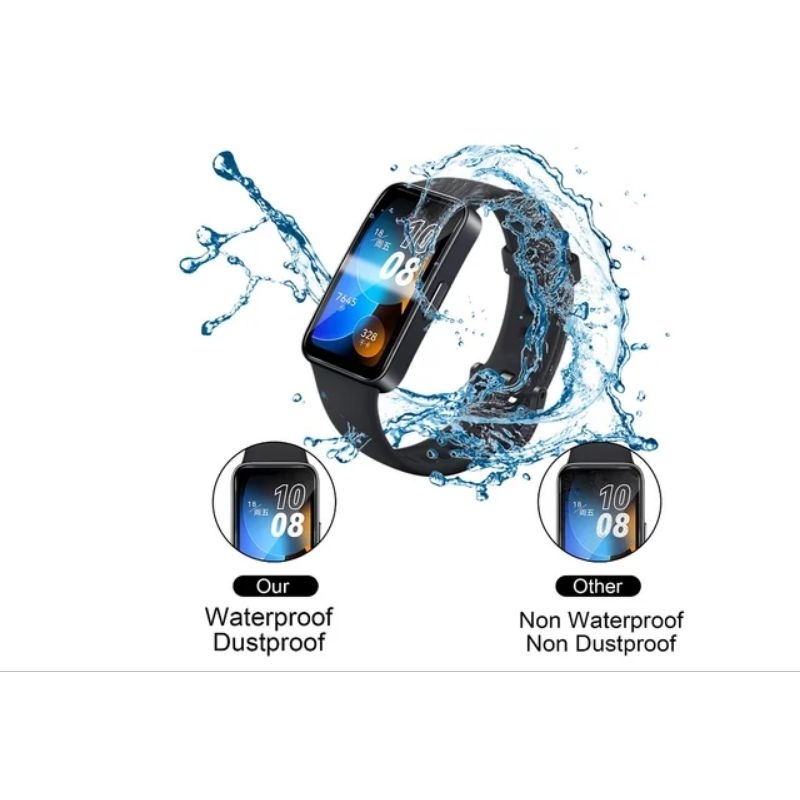 Screen Protector Anti Gores Curve 3D PMMA Lis Hitam Huawei Band 8
