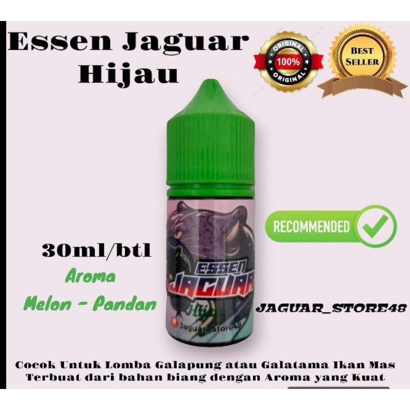ESSEN OPLOSAN GACOR JAGUAR HIJAU 30ML IKAN MAS KHUSUS INDUK BABON DAN IKAN RAME