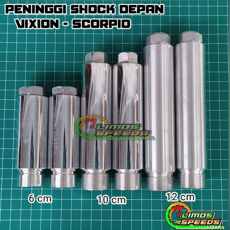 Peninggi shock depan Vixion dan Scorpio Peninggi shock depan VIXION