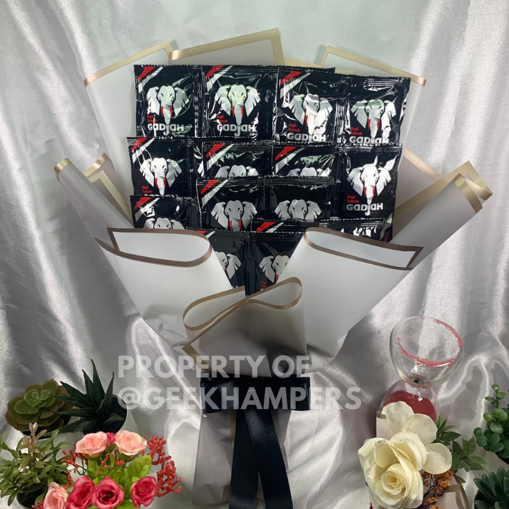 

Mini Buket Bouquet Bucket Kopi Tubruk Gadjah Buket Murah Kado Hadiah Ulang Tahun Wisuda Sidang Kelulusan Snack Murah Banget