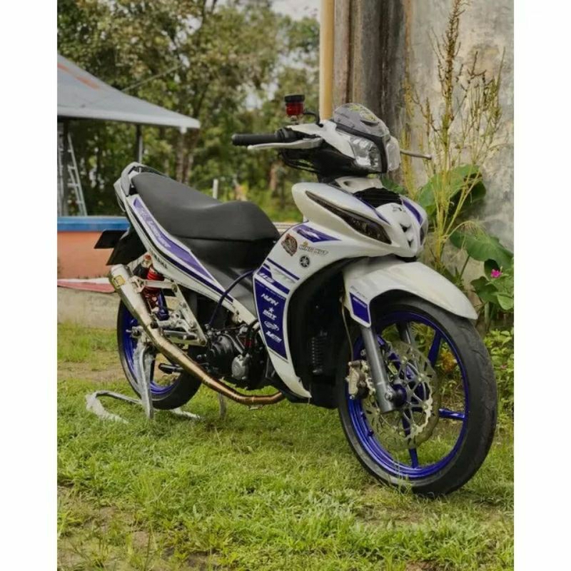 striping sticker Jupiter Z1 biru transparan