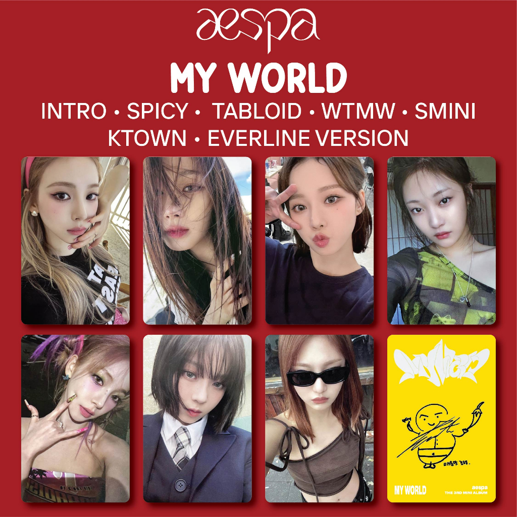 [UNOFFICIAL] AESPA - MY WORLD REPLIKA/FANMADE POCA