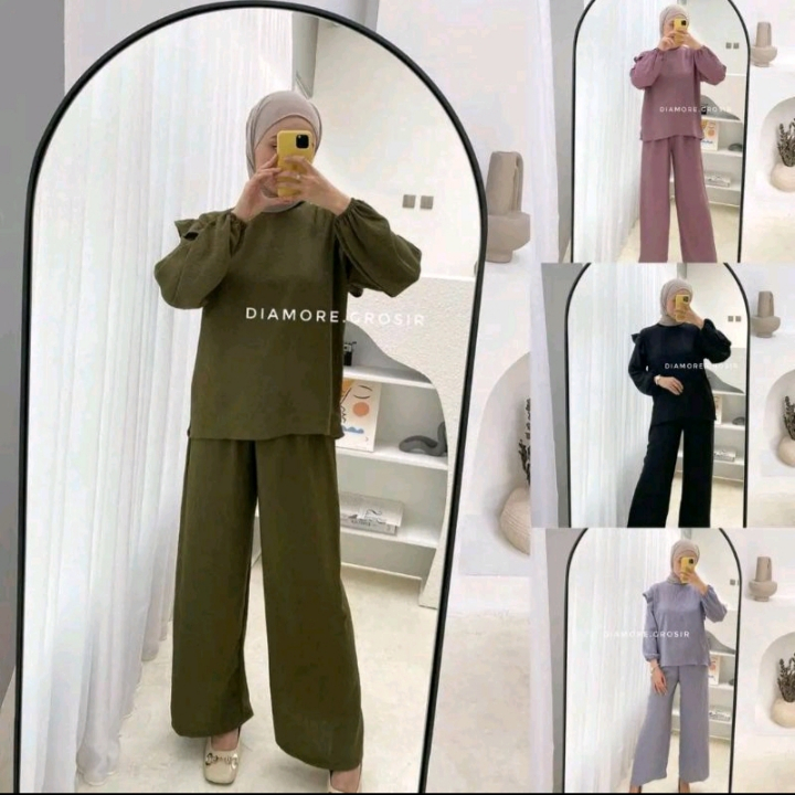 BAJU SETELAN WANITA TERBARU {ruby BAJU+ CELANA } SETELAN WANITA TERBARU TRENN MASA KINI/ 2022