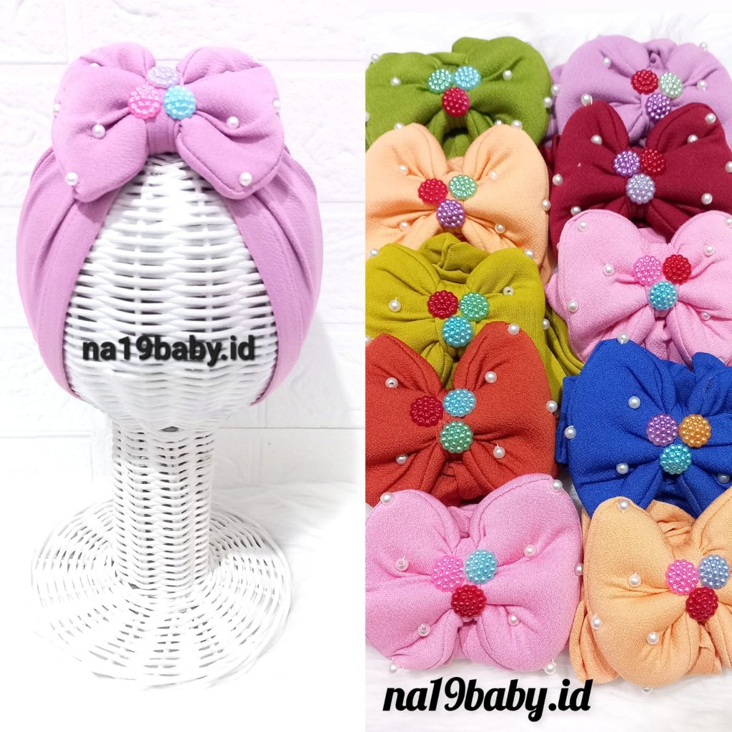 Turban Bayi SALWA / turban anak bayi perempuan / ciput Newborn