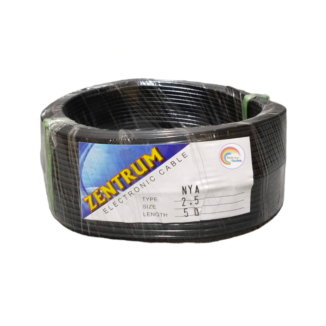 Zentrum Kabel Listrik NYA Kawat 1 x 2.5 Panjang 50 Yard