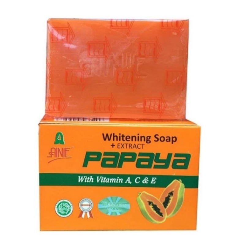 AINIE Sabun Papaya 135gr Whitening Soap Extra Brightening