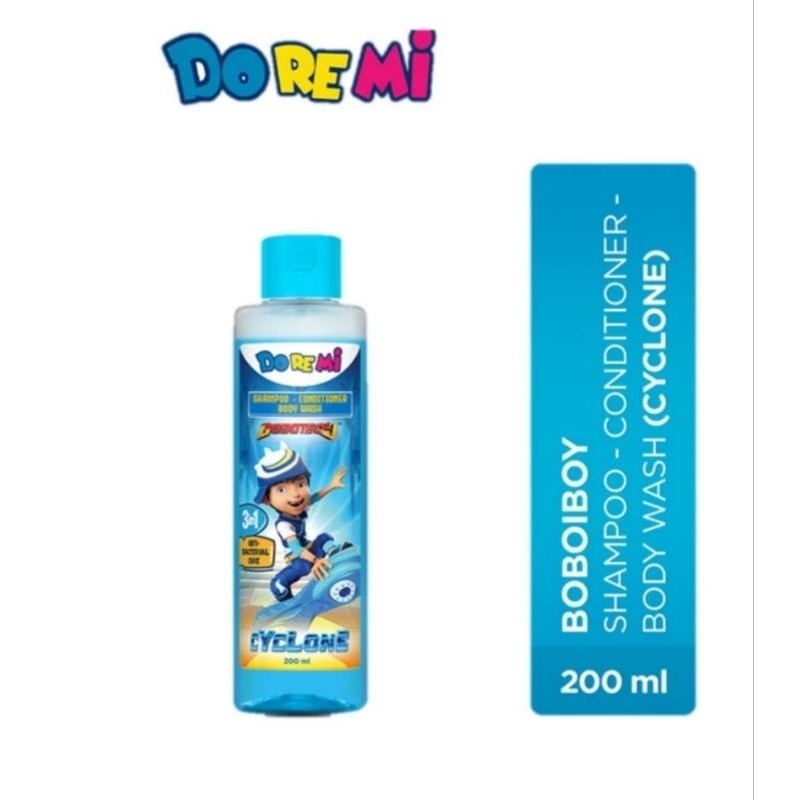 Doremi Kids BOBOIBOY Shampo Body Wash Conditioner  3 In 1 Antibakteri