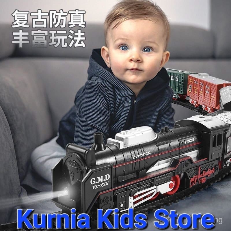 Mainan Kereta Api Rel RAIL KING Baterai