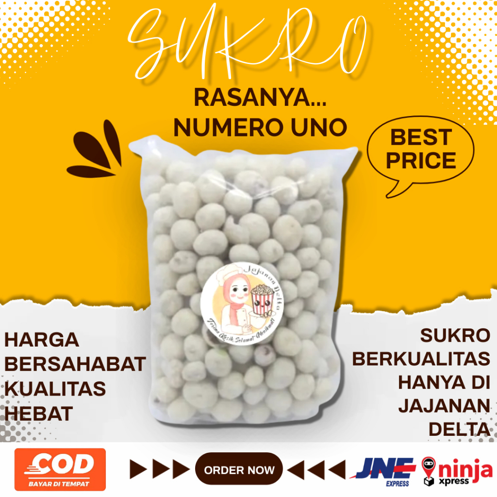 

Kacang Sukro Putih kiloan 1kg Kacang Atom Gurih Renyah Rasanya Bikin Nagih Kemasan 1kg