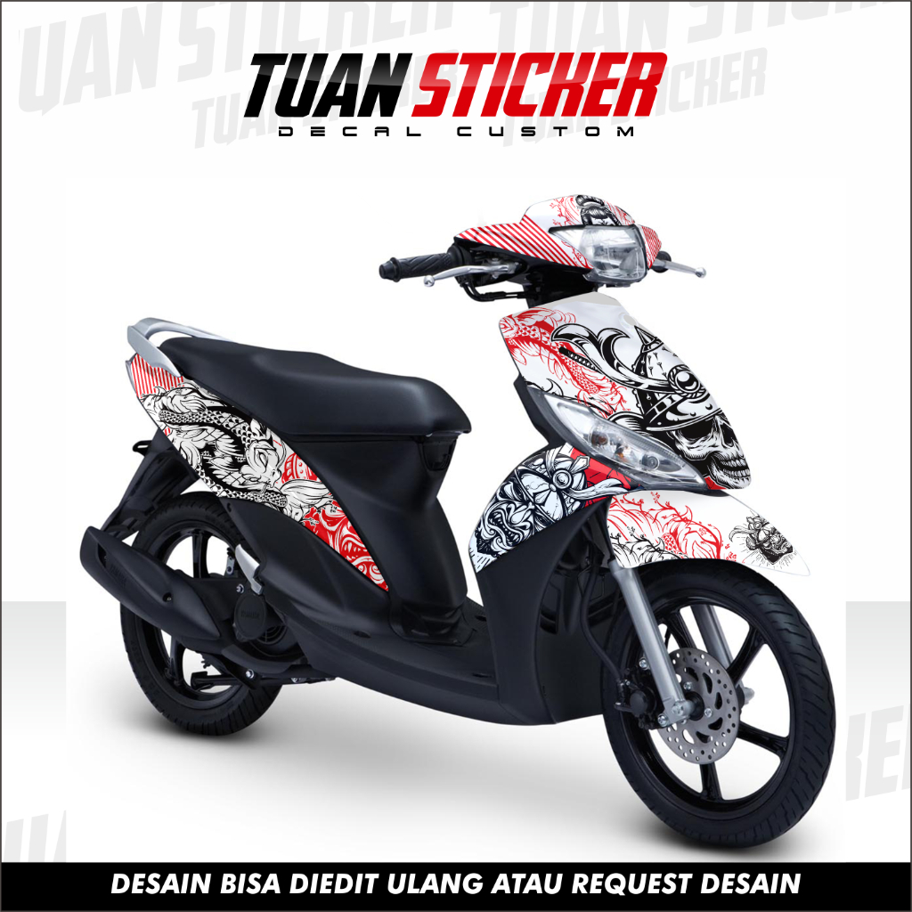 Decal Mio J Full Body Stiker Mio J Variasi Full Body Striping Mio J Variasi kode kosong tujuh