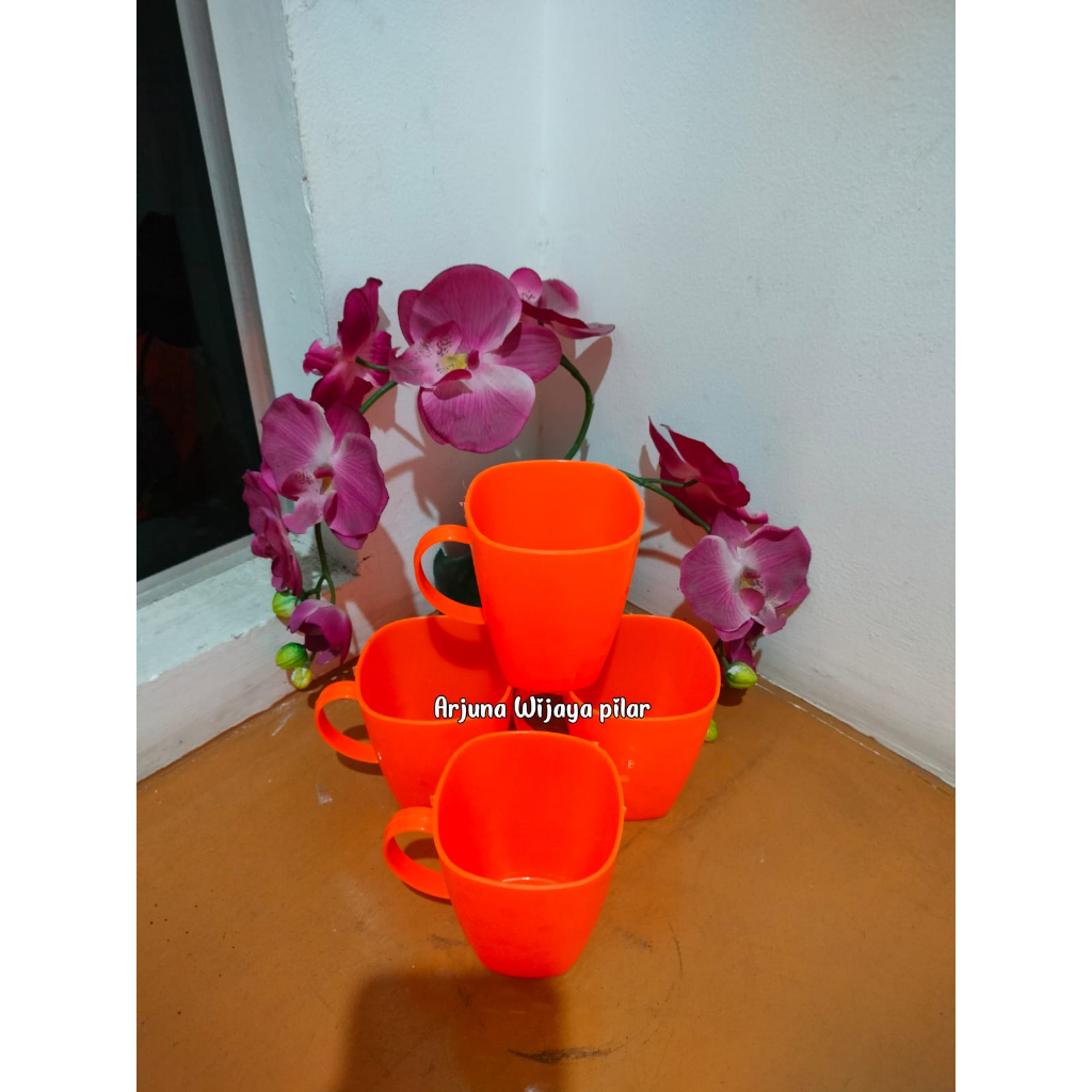 gelas / cangkir coffee latte 1802 sunrise 4pcs termurah