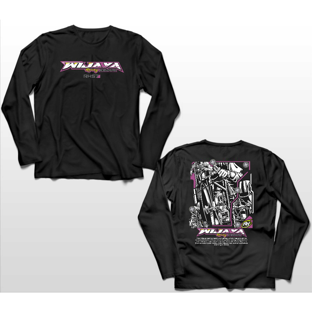 KAOS LENGAN PANJANG WIJAYA RACING KEDIRI RACINGHELL BIG SIZE JUMBO