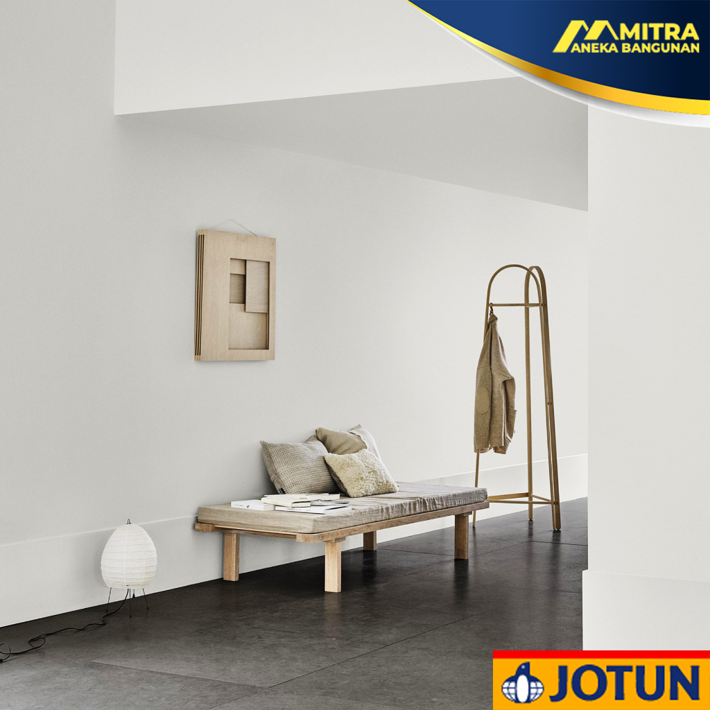 Promo Cat Tembok Jotun Eksterior Interior Warna Edelweiss 1622 / Broken White Putih Abu-Abu