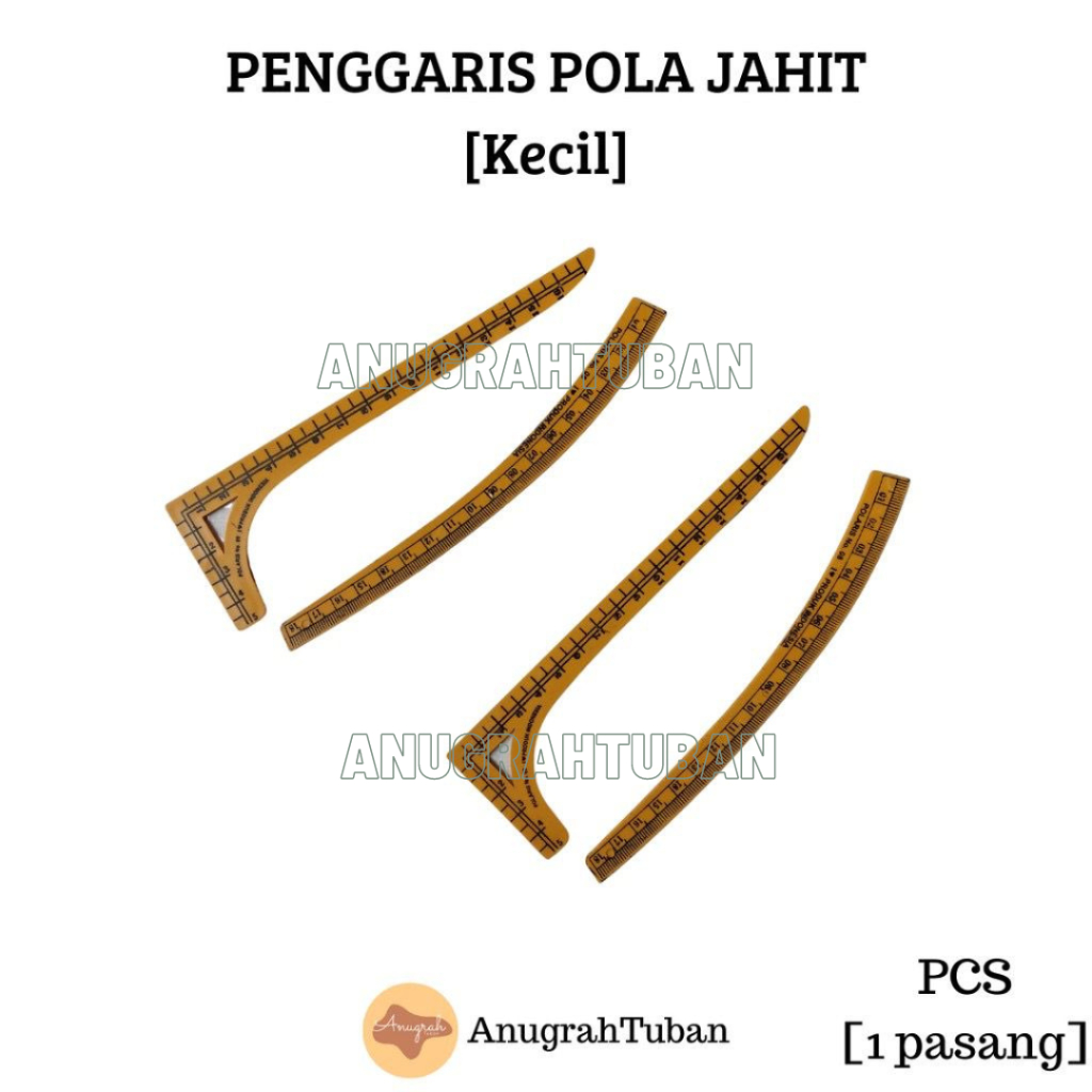 [KECIL] Penggaris Set Pola Baju Alat Jahit Menjahit Lengkap