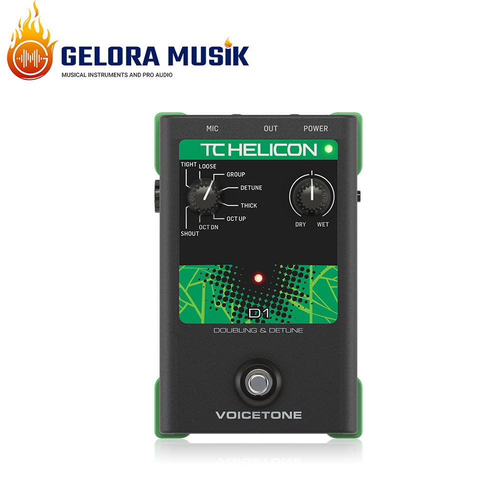 Efek Vokal Pedal TC Helicon Voicetone D1