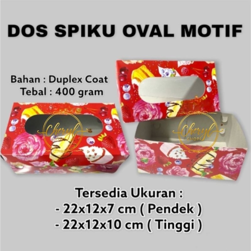 

(10 PCS) DOS / DUS DUPLEX SPIKU MOTIF UK 22 X 12 X 7 CM & 22 X 12 X 10 CM / Karton Box Kotak Hampers Duplex Motif