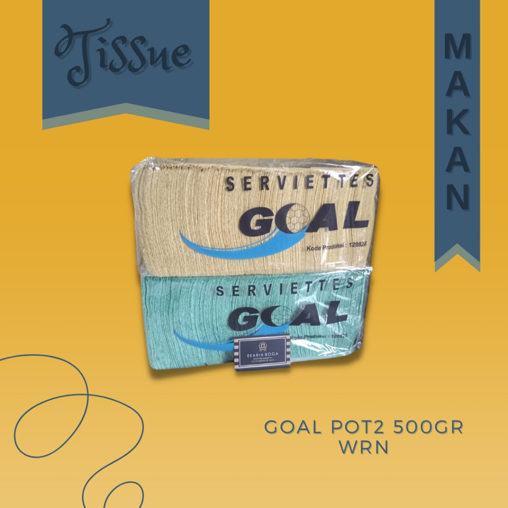 

TISSUE | TISU | TISU MAKAN | GOAL | TISU POTONGAN | GOAL POT2 500GR