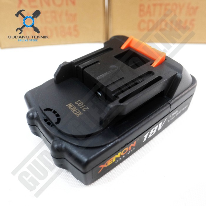 BATERAI Impact Wrench 18V 1.5Ah 3Ah Cordless XENON / BATTERY Batery Impect Impek 1.5A 3A XENON