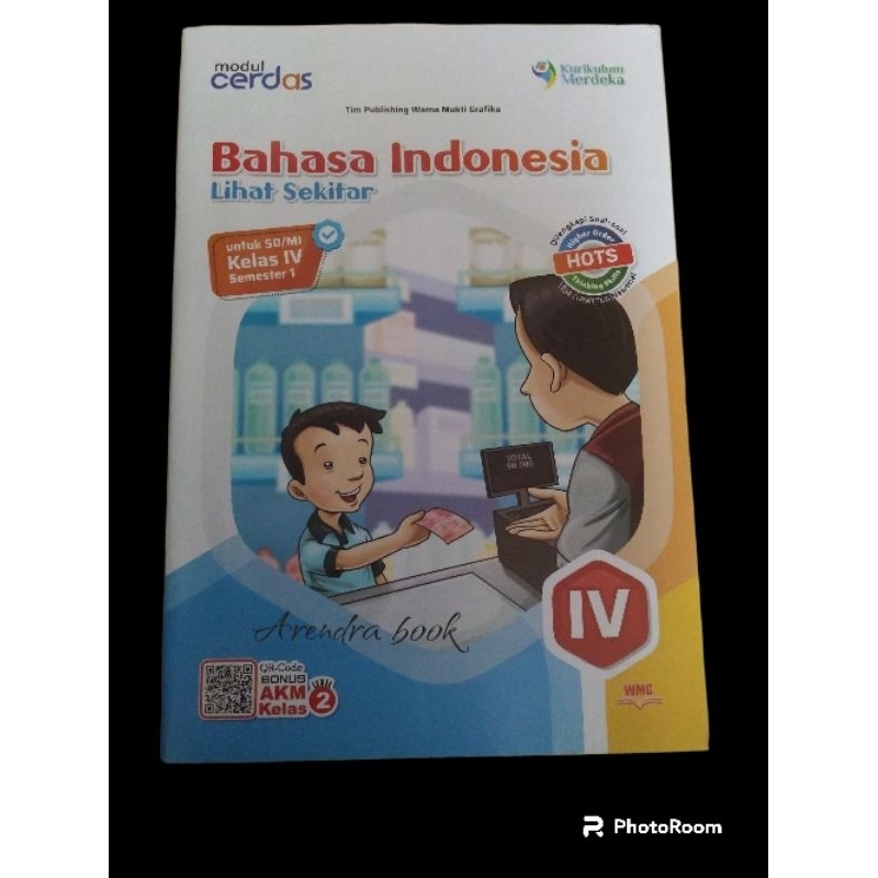 Modul cerdas Bahasa Indonesia  kelas 4 semester 1 kurikulum merdeka  penerbit  pt.warna mukti grafika terdiri dari 80 halaman ukuran LKS