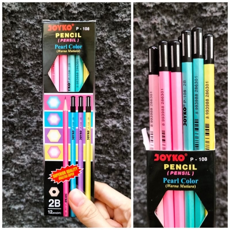 [12PCS/ LUSIN] Pensil JOYKO P108 pearl