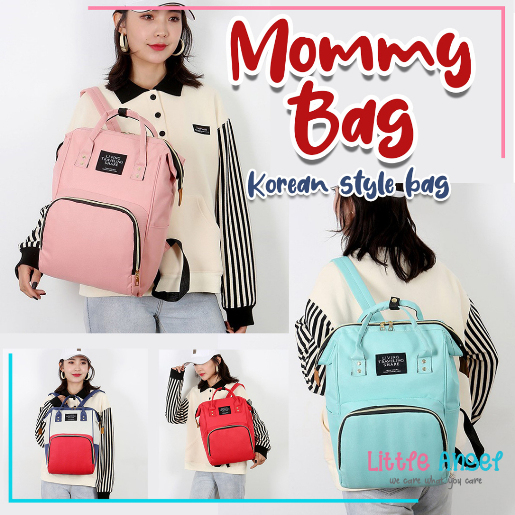 MOMMY DIAPER BAG TAS BAYI Kecil Ransel Besar Perlengkapan Ibu Bayi Peralatan Botol Susu Asi Popok Baby Newborn Multifungsi Back Pack Korea Premium