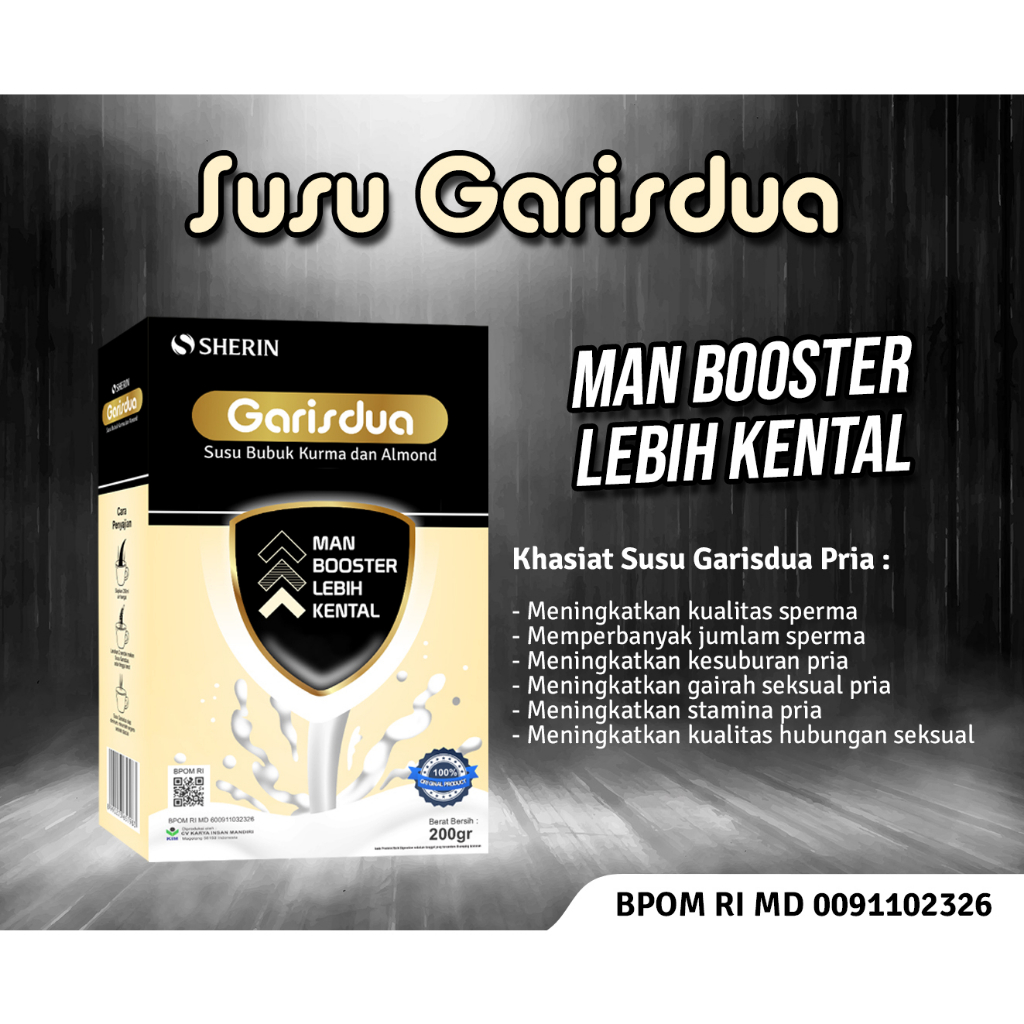 Susu Garis dua For Man 200g -  Susu Etawa PREMIUM  Untuk membantu menyuburkan Pria