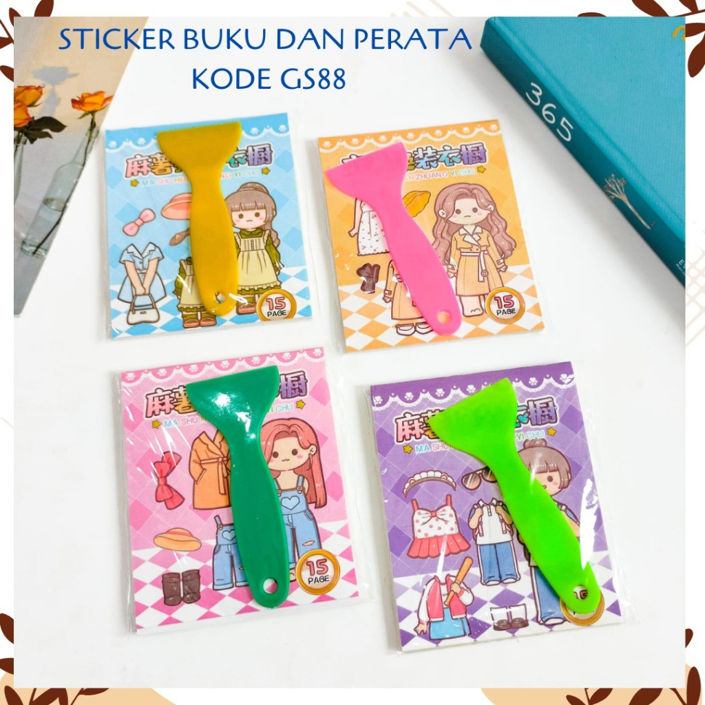 

Set Buku Sticker dan Perata Kode GS88 UKURAN 6 X 6 Daily Manual Cute Pattern