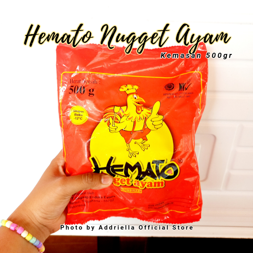 

ADDRIELLA Hemato Nugget Ayam 500gr | Hemato/Frozenfood/Frozenfood Murah