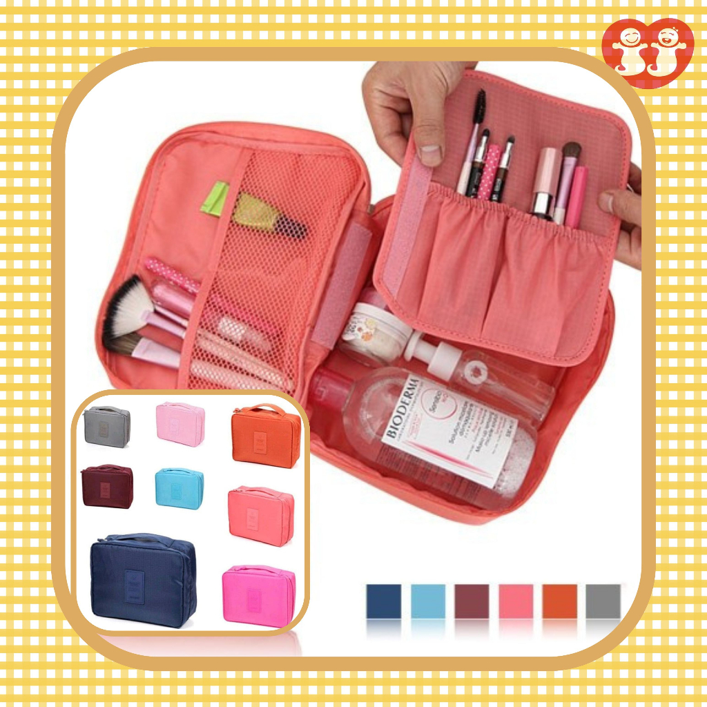 Kosmetik Mini Pouch Make Up / Tas Kosmetik / Cosmetic Organizer Pouch / Monopoly Travel / Travel Bag